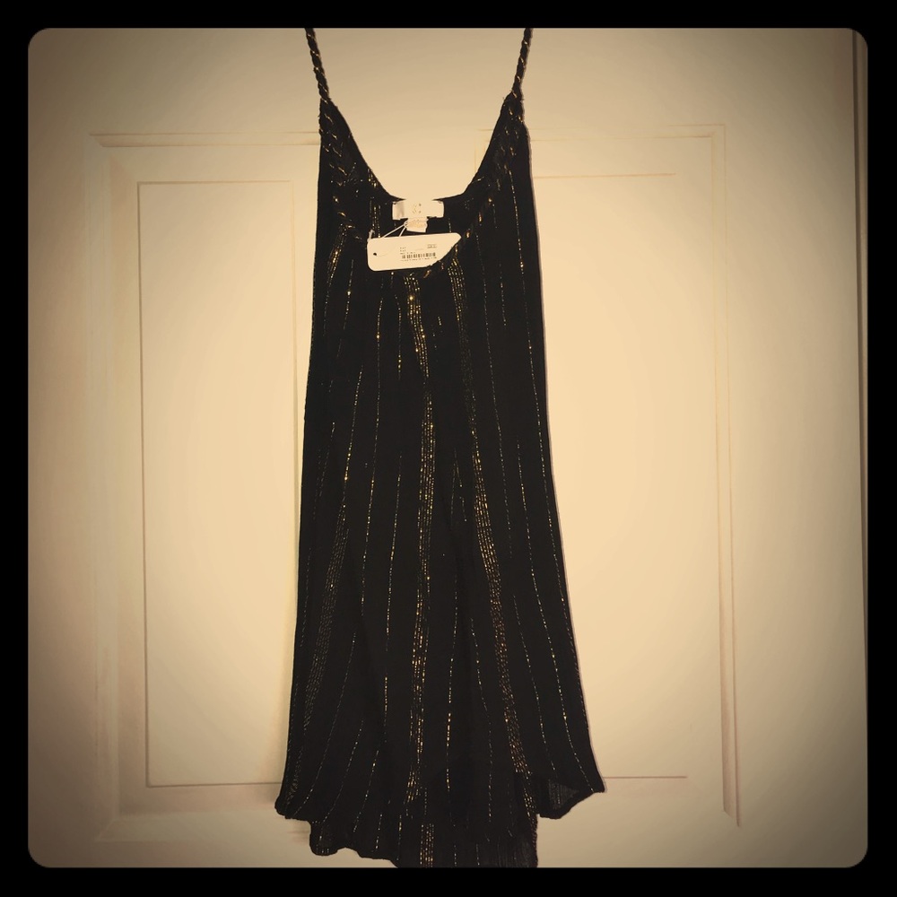 Shimmery Black/Gold Tank